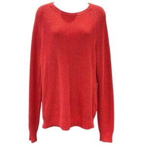 Uniqlo Knit Sweater‎ | Orange Pullover Long Sleeve Women’s Size M